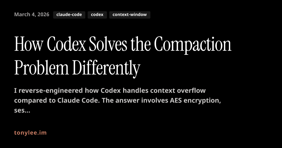 Codex Outcome Examples How Codex Solves the Compaction Problem Differently