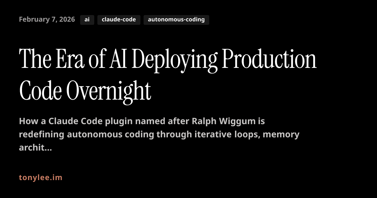 The Era of AI Deploying Production Code Overnight